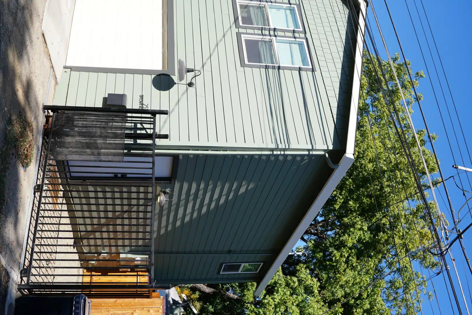 The Alley - Gray house side angle