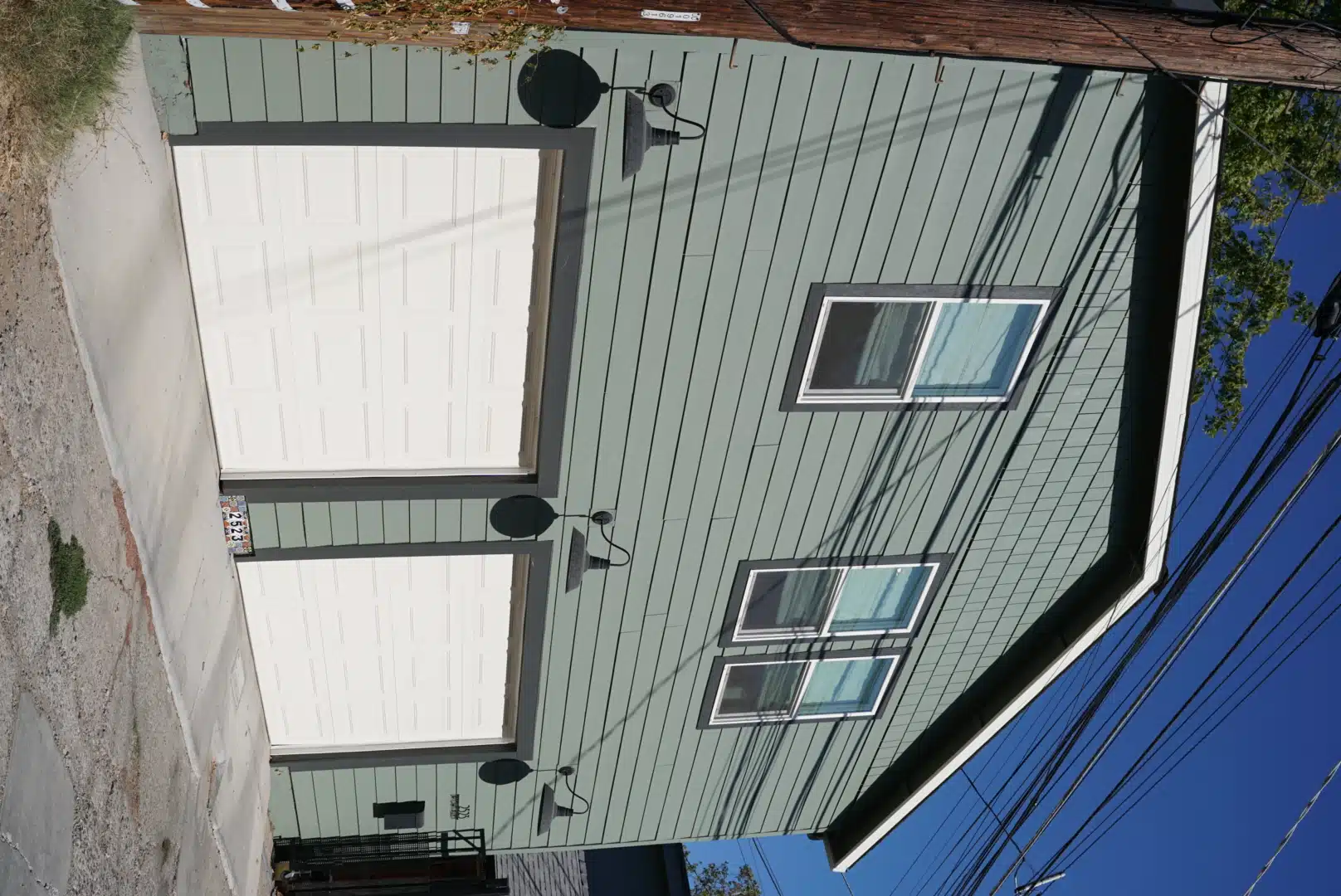 The Alley - Gray house two garage camera angle 1